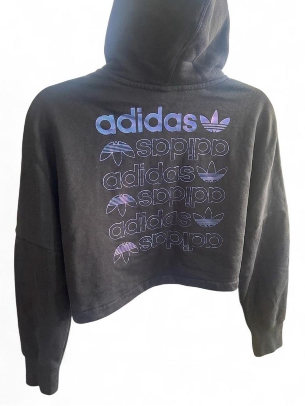 adidas Black Hoodie with Trefoil Label